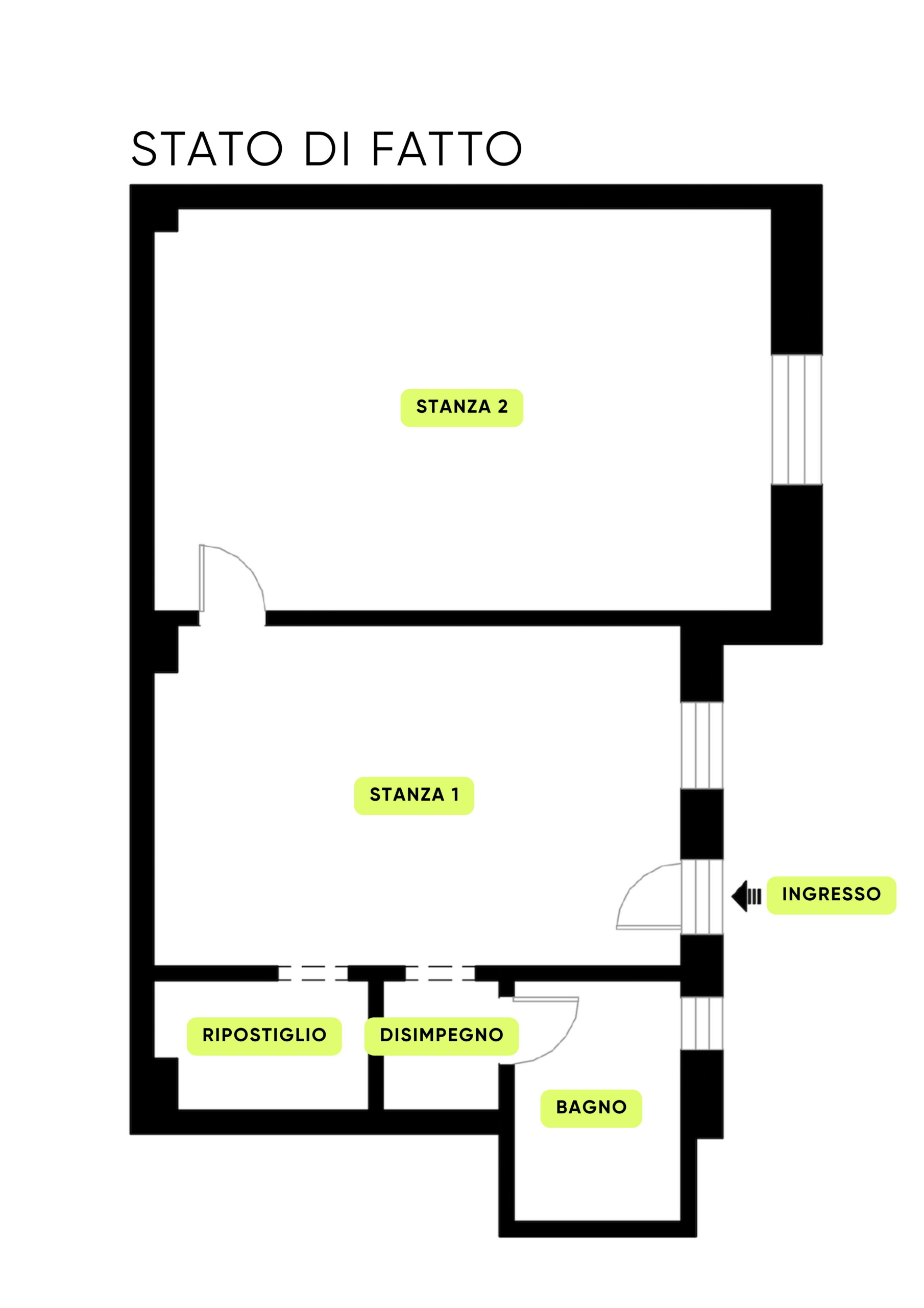 Planimetria DUE LOCALI CON INGRESSO INDIPENDENTE